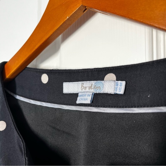 BODEN Black Polka Dot Dress Sheath Size 4 - Picture 4 of 9